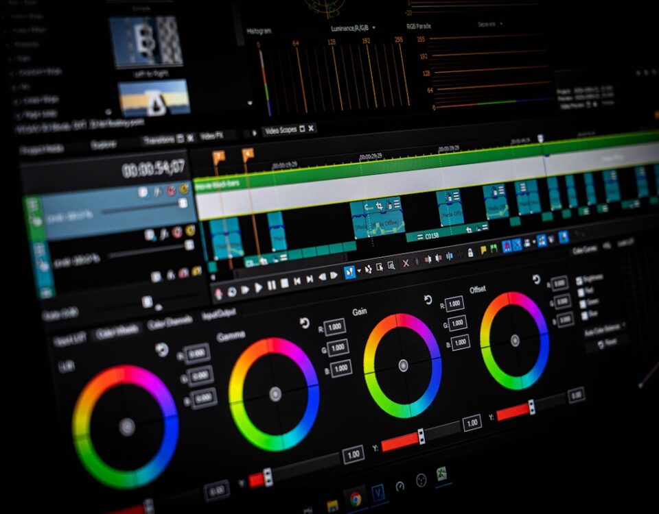 green and black audio mixer